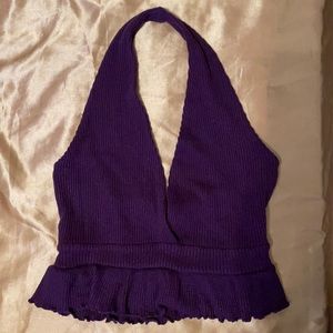 Never Worn Fashion Nova Purple Halter Top